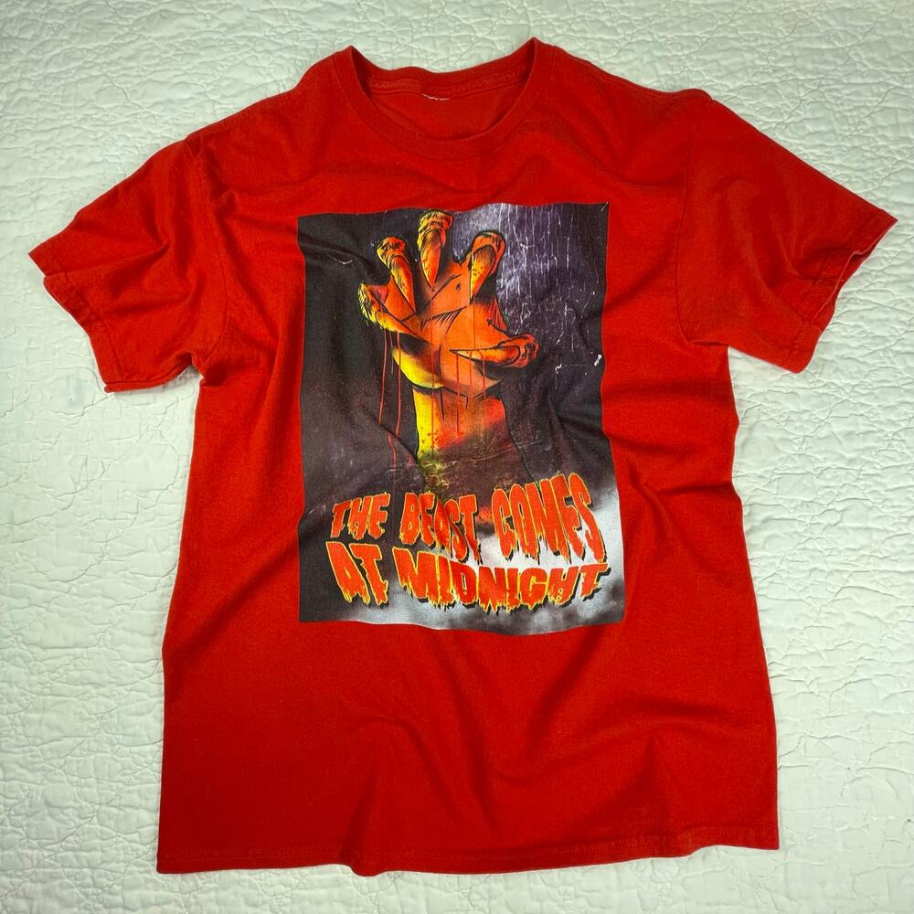 🔥The Beast Comes At Midnight Horror Werewolf Graphic Shirt Grunge Streetwear
